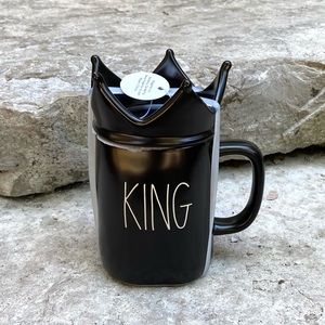 Rae Dunn KING Ceramic Topper Mug